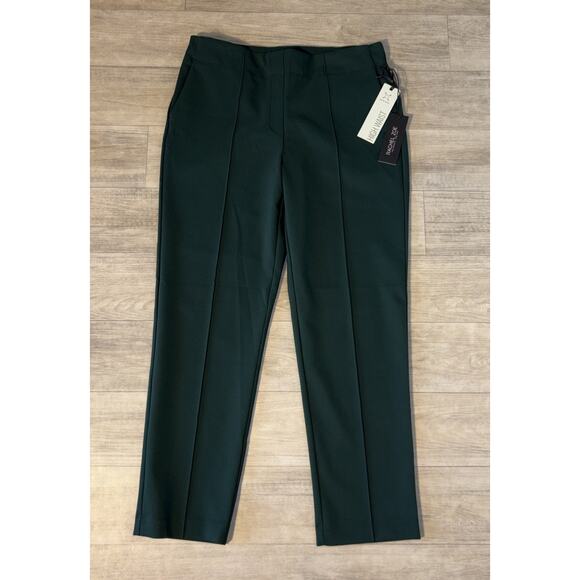 Rachel Zoe Women’s High Waist Green Ankle Pants Size 10 Stretch - Picture 1 of 5